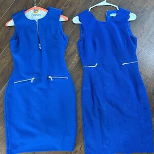 2 blue Calvin Klein dresses, size 2